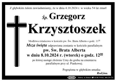 Krzysztoszek Grzegorz