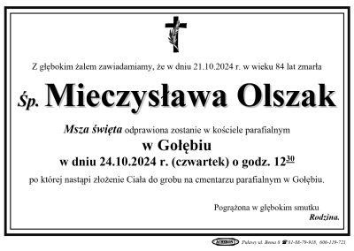 Olszak Mieczysława