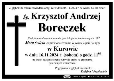 Boreczek Krzysztof Andrzej