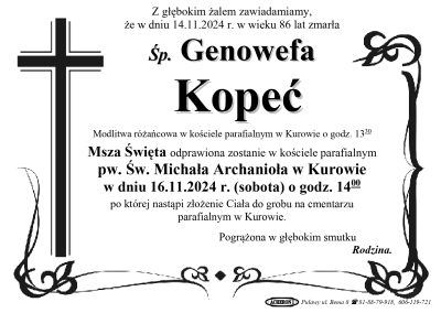 Kopeć Genowefa