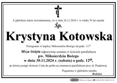 Kotowska Krystyna