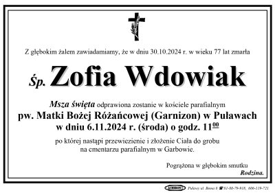 Wdowiak Zofia