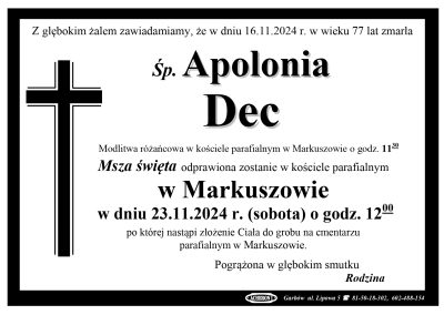 Dec Apolonia