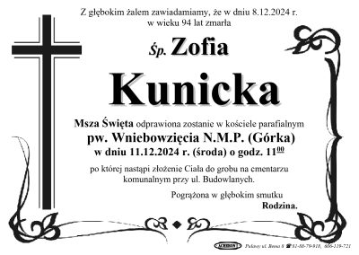 Kunicka Zofia