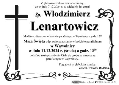 Lenartowicz Włodzimierz