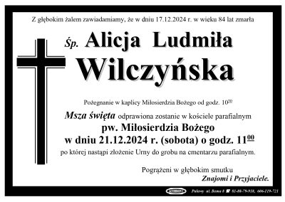 Wilczyńska Alicja Ludmiła