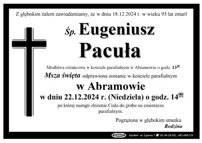 Pacuła Eugeniusz