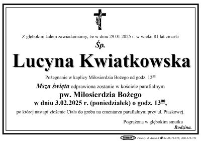 Kwiatkowska Lucyna