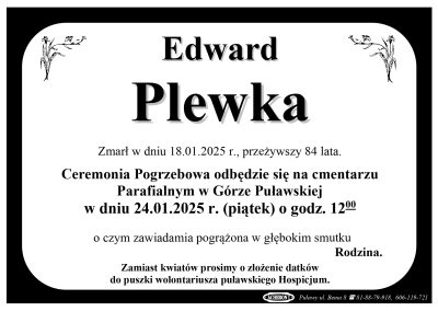 Plewka Edward