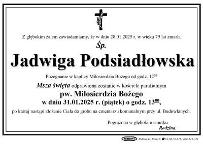 Podsiadłowska Jadwiga