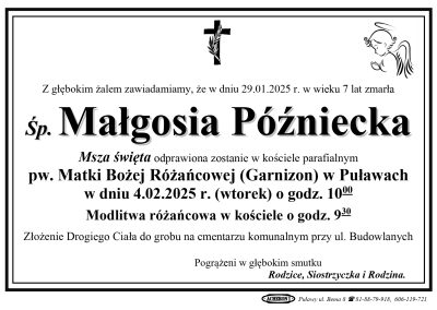 Późniecka Małgosia