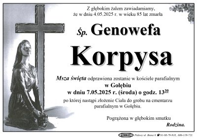 Korpysa Genowefa
