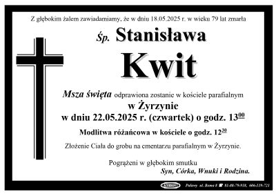 Kwit Stanisława