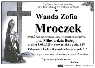 Mroczek Wanda Zofia