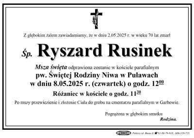Rusinek Ryszard