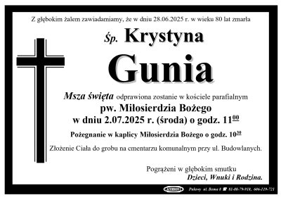 Gunia Krystyna