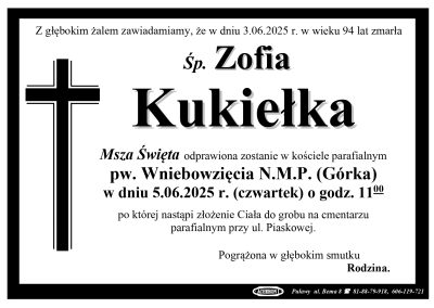 Kukiełka Zofia