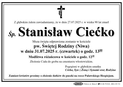 Ciećko Stanisław