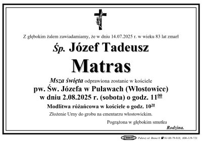 Matras Józef Tadeusz
