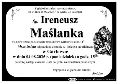 Maślanka Ireneusz
