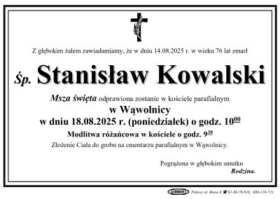 Kowalski Stanisław