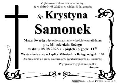 Samonek Krystyna