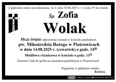 Wolak Zofia
