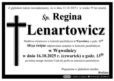 Lenartowicz Regina