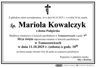 Kowalczyk Mariola