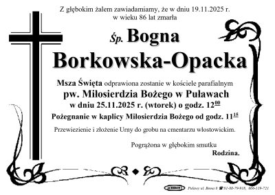 Borkowska-Opacka Bogna