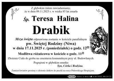Drabik Teresa Halina