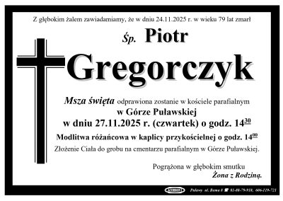 Gregorczyk Piotr