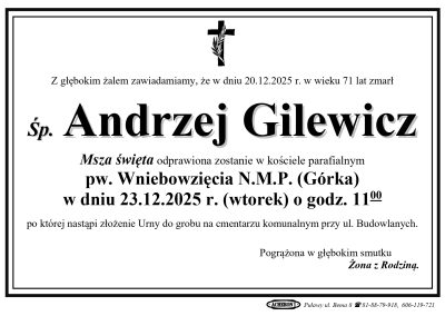 Gilewicz Andrzej