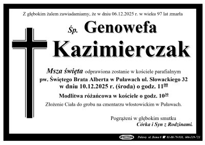 Kazimierczak Genowefa