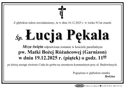 Pękala Łucja