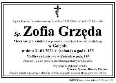 Grzęda Zofia