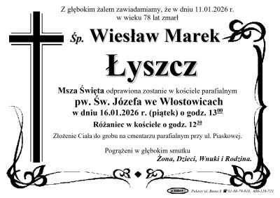 Łyszcz Wiesław Marek