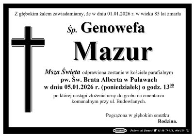 Mazur Genowefa