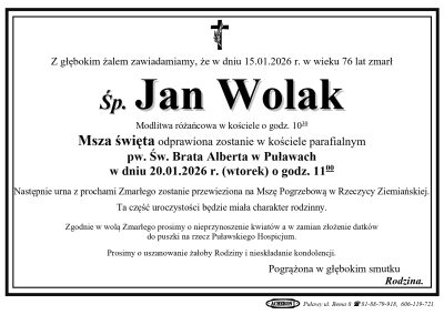 Wolak Jan