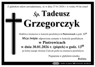 Grzegorczyk Tadeusz