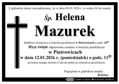 Mazurek Helena