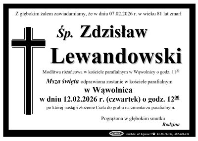 Lewandowski Zdzisław