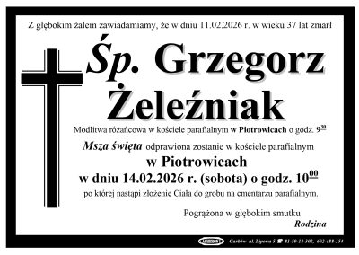 Żeleźniak Grzegorz