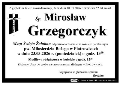 Grzegorczyk Mirosław