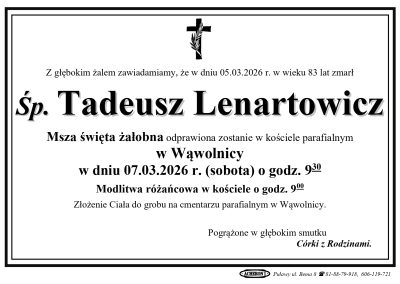 Lenartowicz Tadeusz