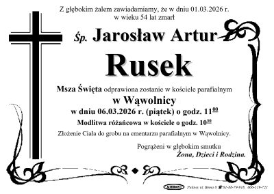 Rusek Jarosław Artur