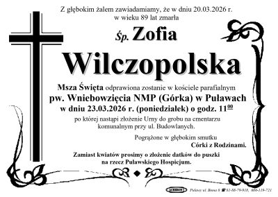 Wilczopolska Zofia