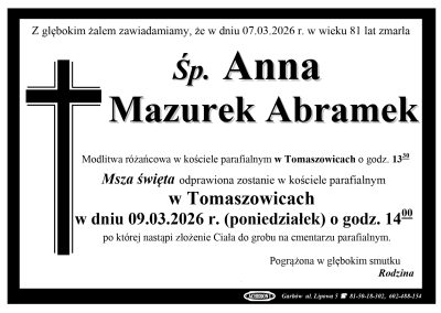 Mazurek Abramek Anna
