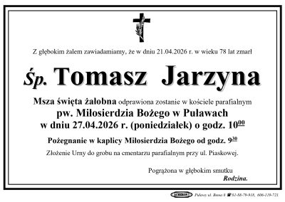 Jarzyna Tomasz