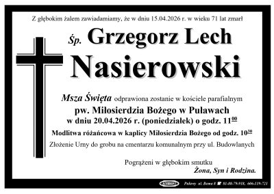 Nasierowski Grzegorz Lech